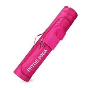 Pink Waterproof Yoga Mat Bag with l Pockets and Large Capacity Storage NWT